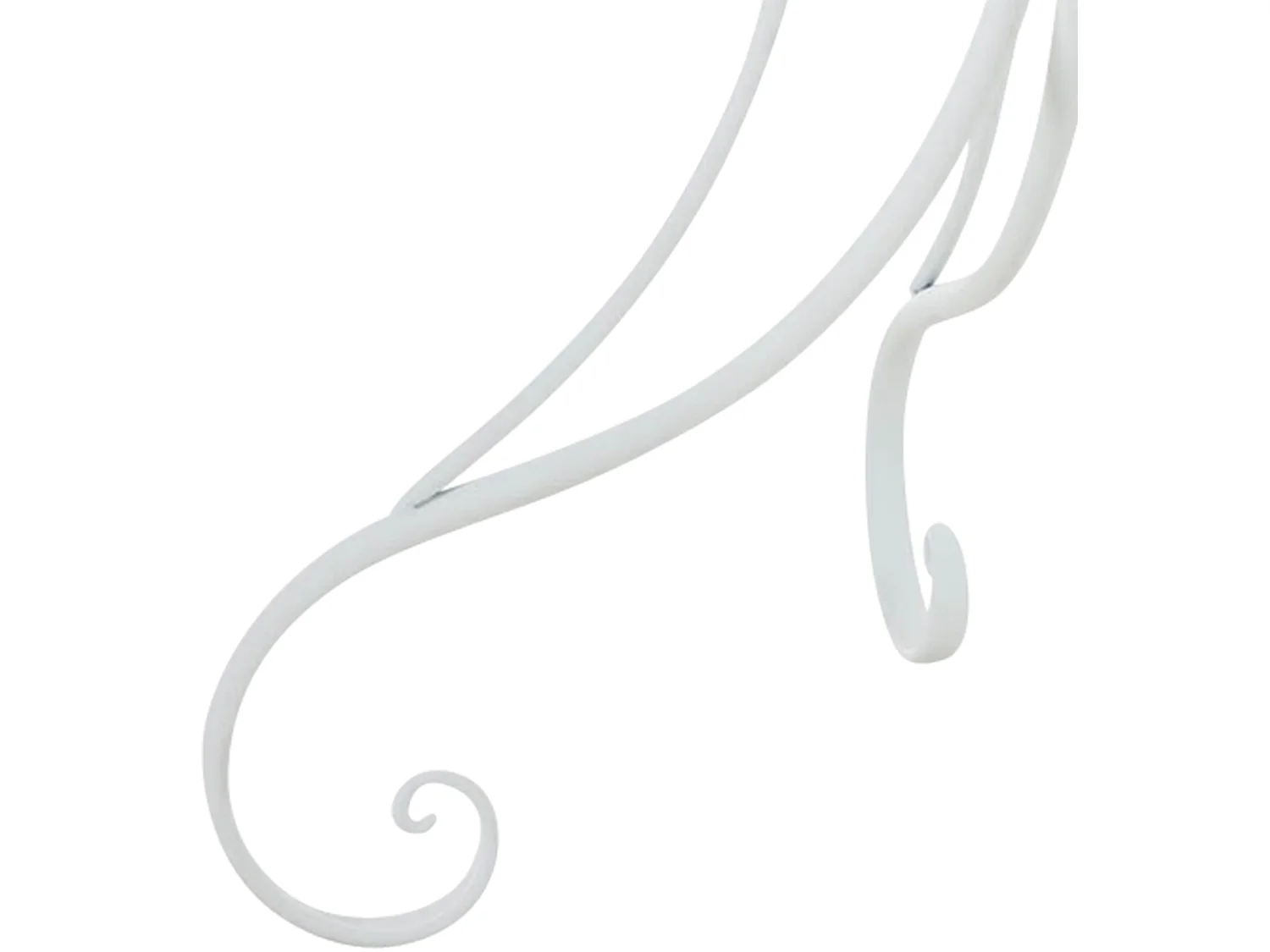 Table d'appoint de jardin - rond Ø 70 cm - Métal - Blanc - Hari