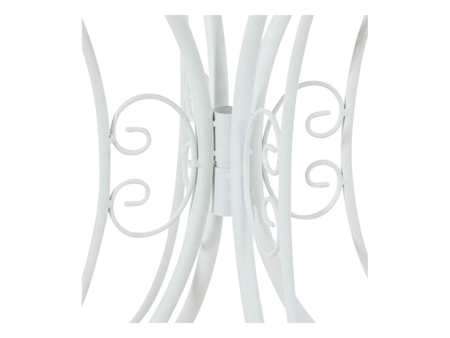 Bijzettafel tuin - rond Ø 70 cm - Metalen - Blanc - Hari