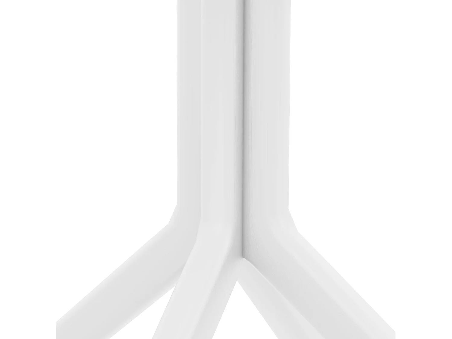 Table d'appoint de jardin - carré - Plastique - 80 x 80 cm - Blanc - Sky