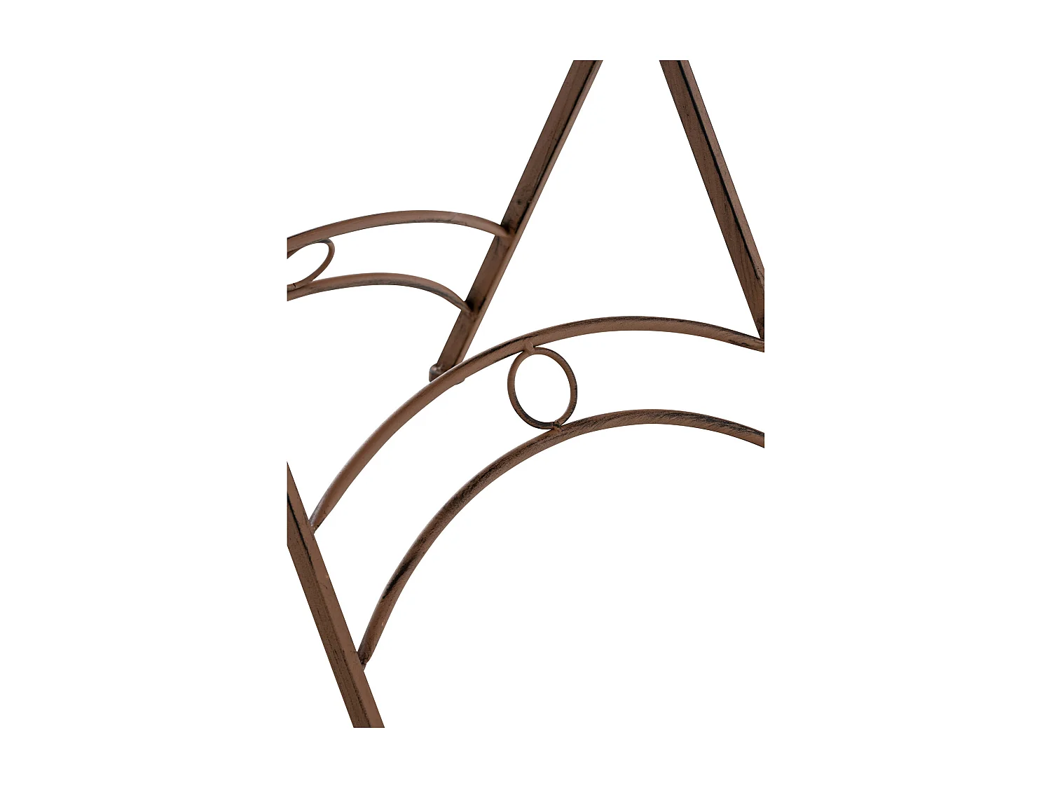 Bijzettafel tuin - rund - Metalen - Marron antique - Tegal