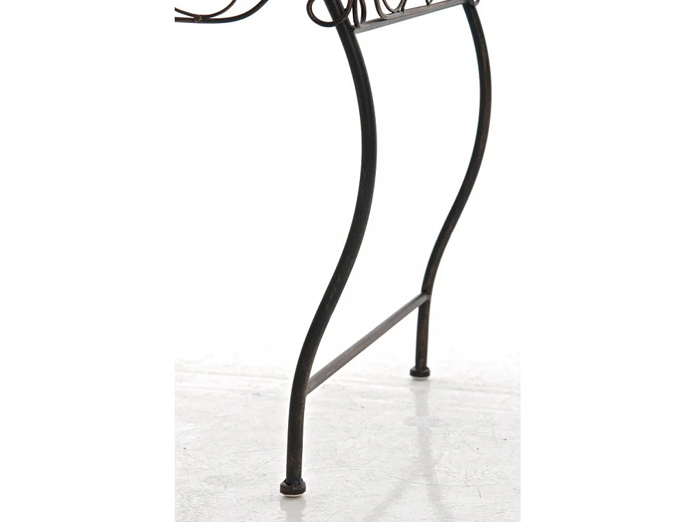 Table d'appoint de jardin - carré - Métal - 49 x 45 cm - Bronze - Zarina
