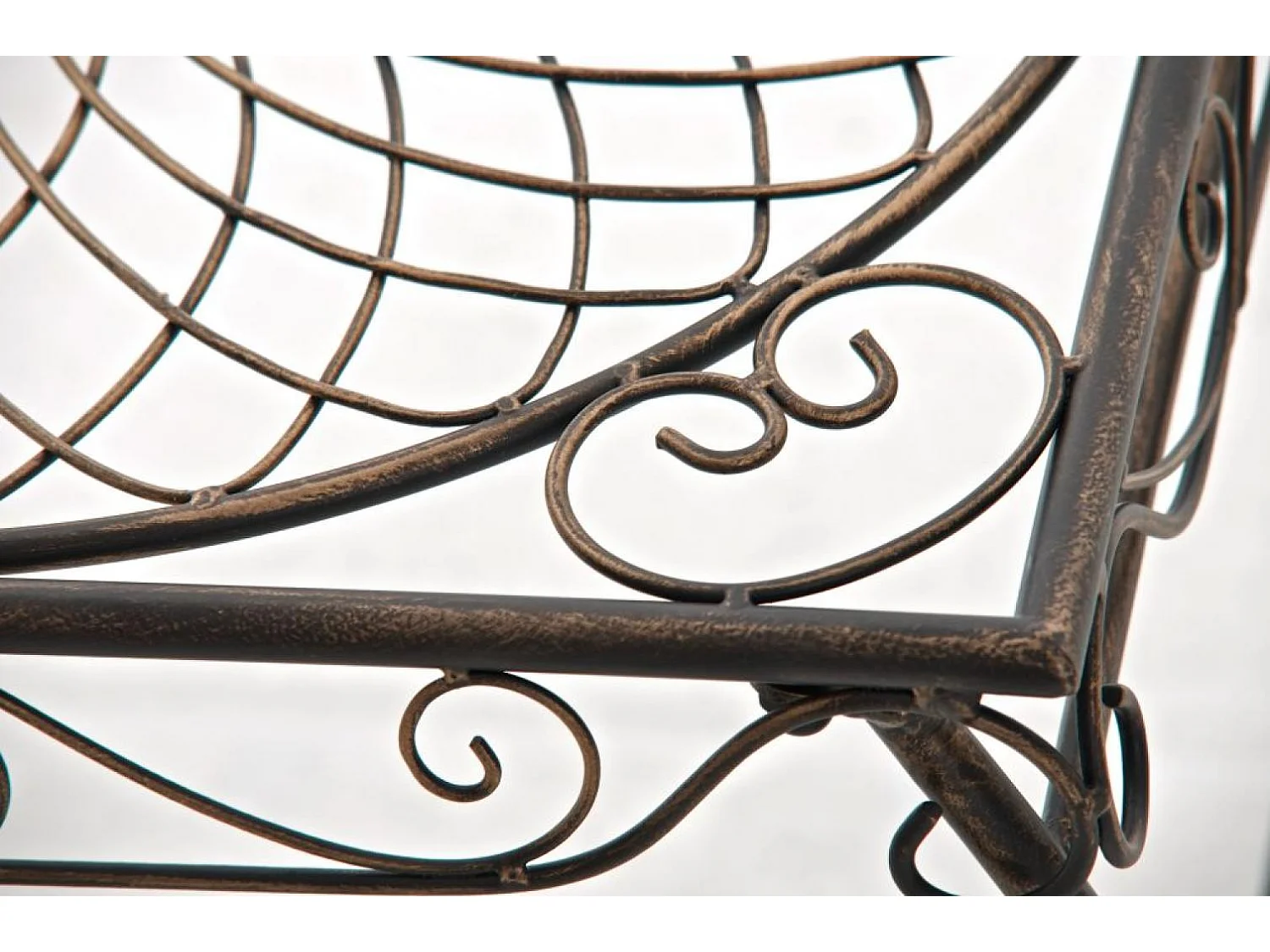 Gartenbeistelltisch - eckig - Metall - 49 x 45 cm - bronze - Zarina