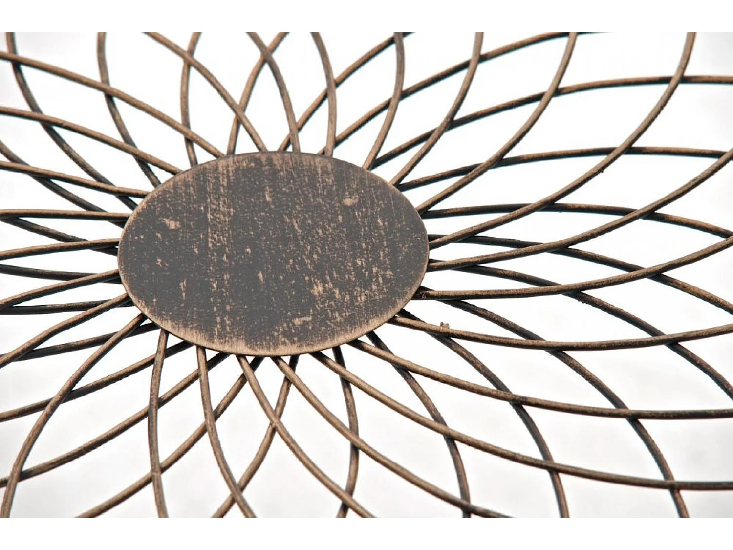 Gartenbeistelltisch - eckig - Metall - 49 x 45 cm - bronze - Zarina