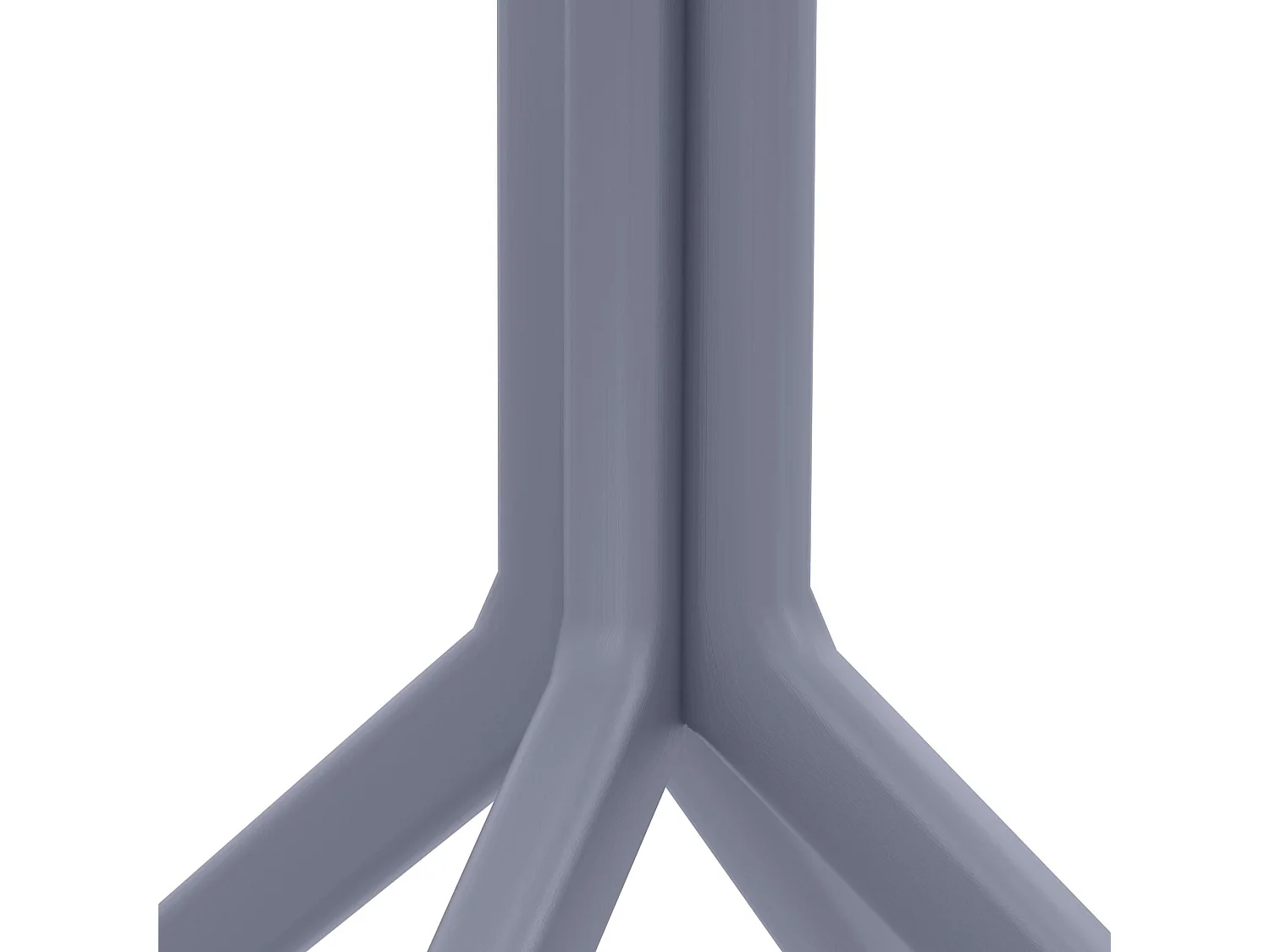 Table d'appoint de jardin - carré - Plastique - 80 x 80 cm - Gris foncé - Sky