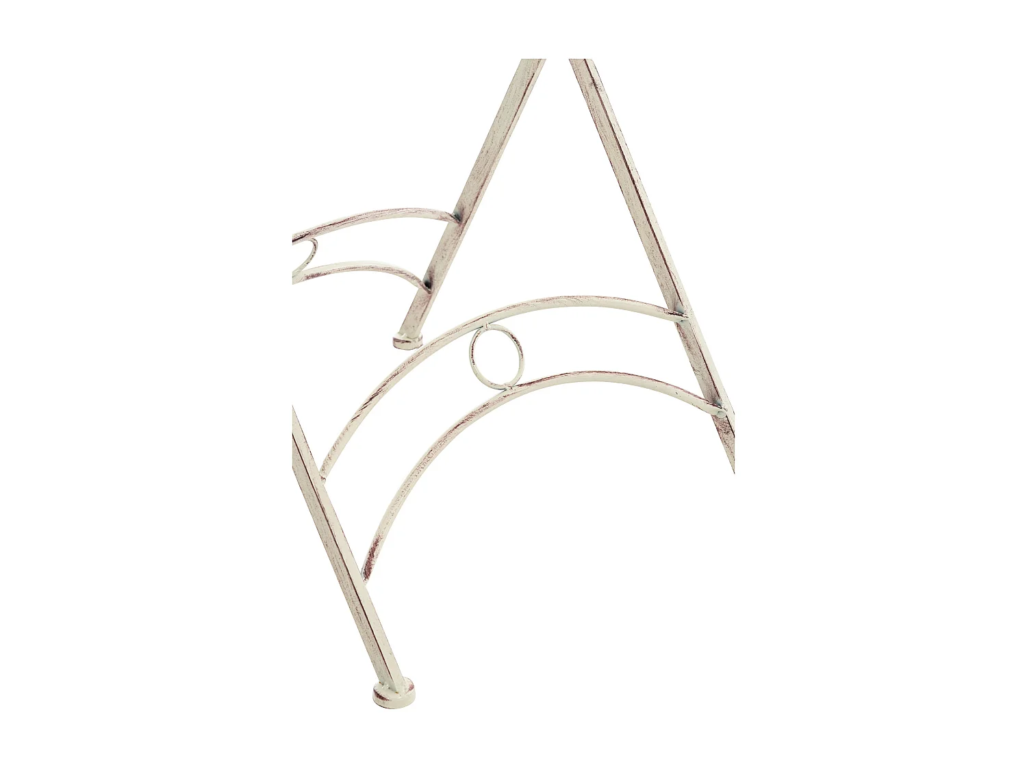 Table d'appoint de jardin - rund - Métal - Crème antique - Tegal