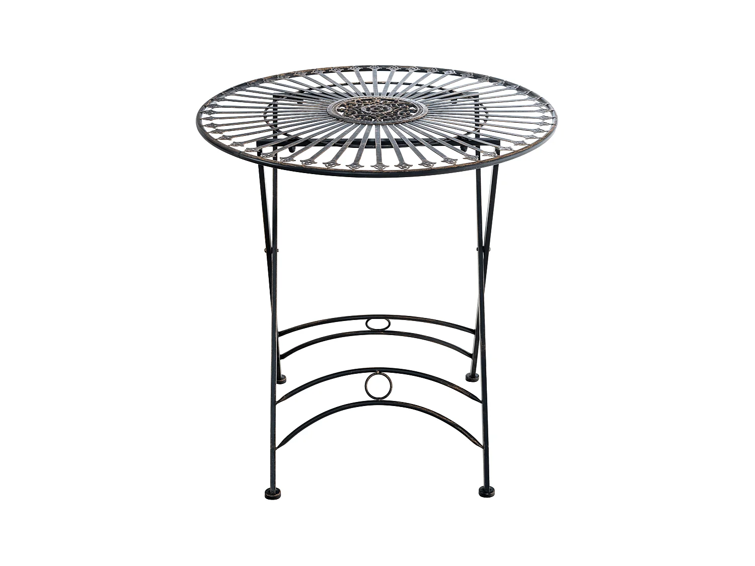 Table d'appoint de jardin - rund - Métal - Bronze - Tegal