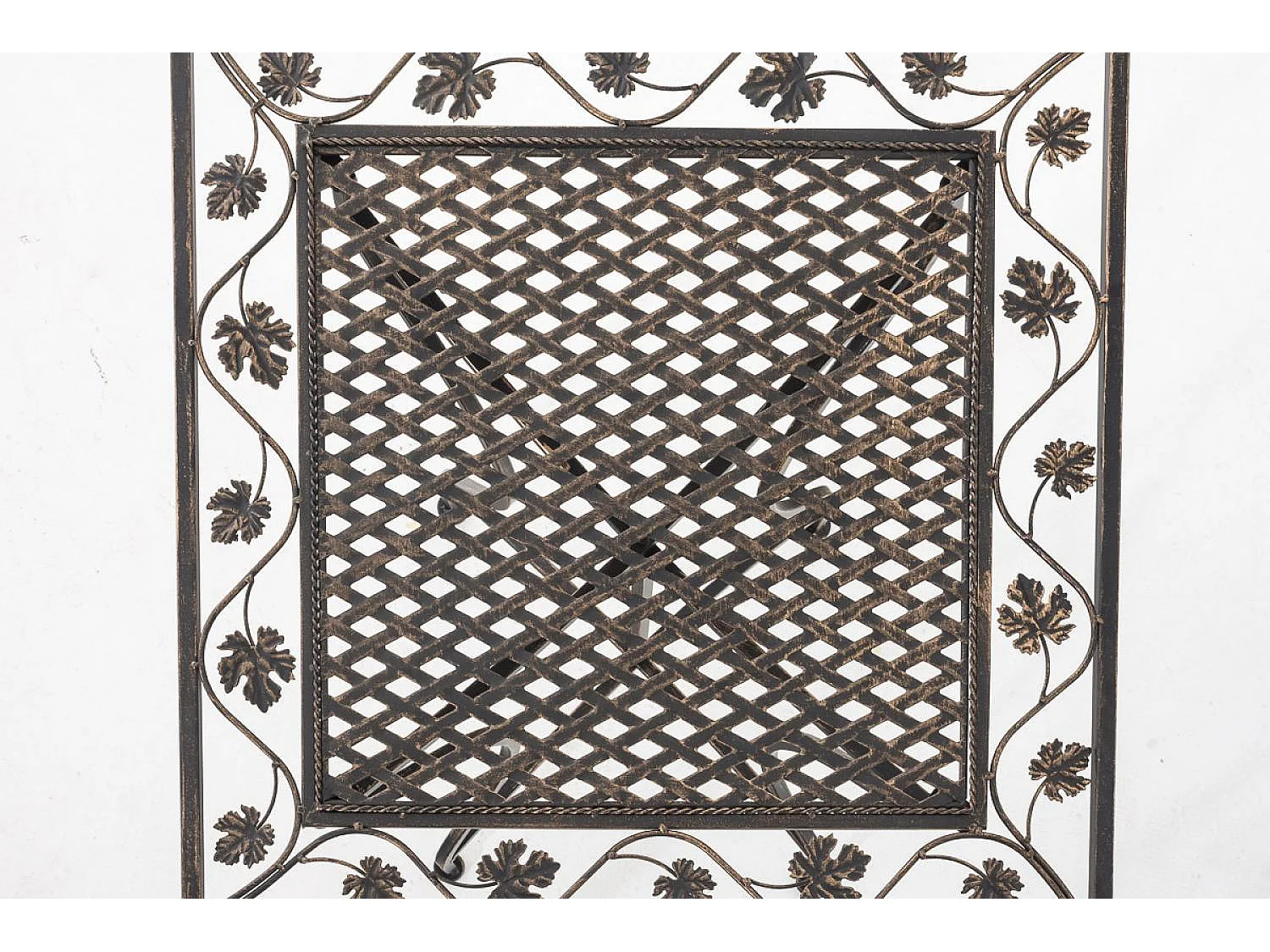 Bijzettafel tuin - vierkant - Metaal - 60 x 60 cm - bronzen - Asina