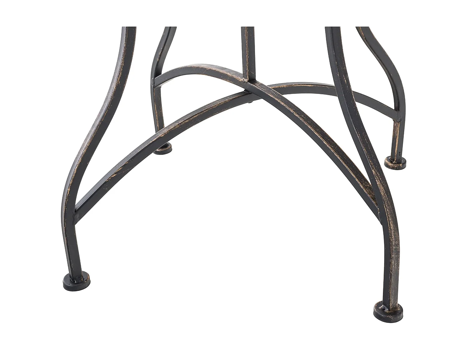 Table d'appoint de jardin - carré - Métal - 60 x 60 cm - Bronze - Asina