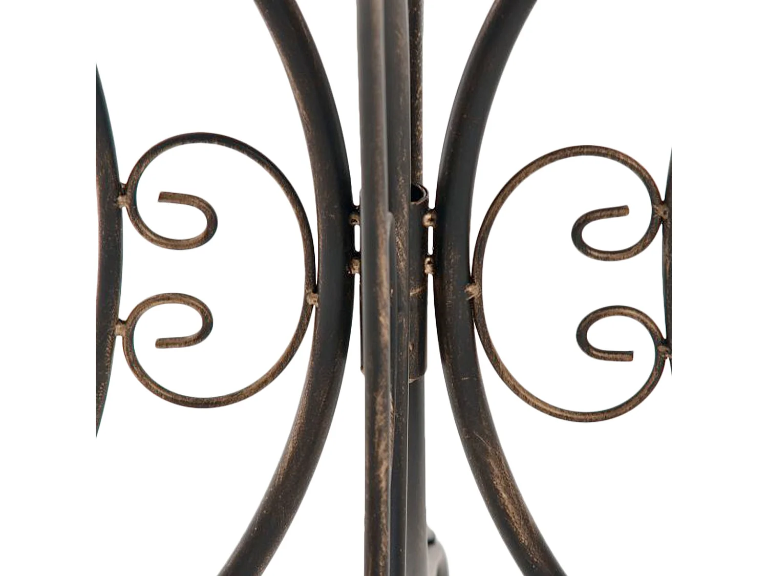 Table d'appoint de jardin - rond Ø 70 cm - Métal - Bronze - Hari