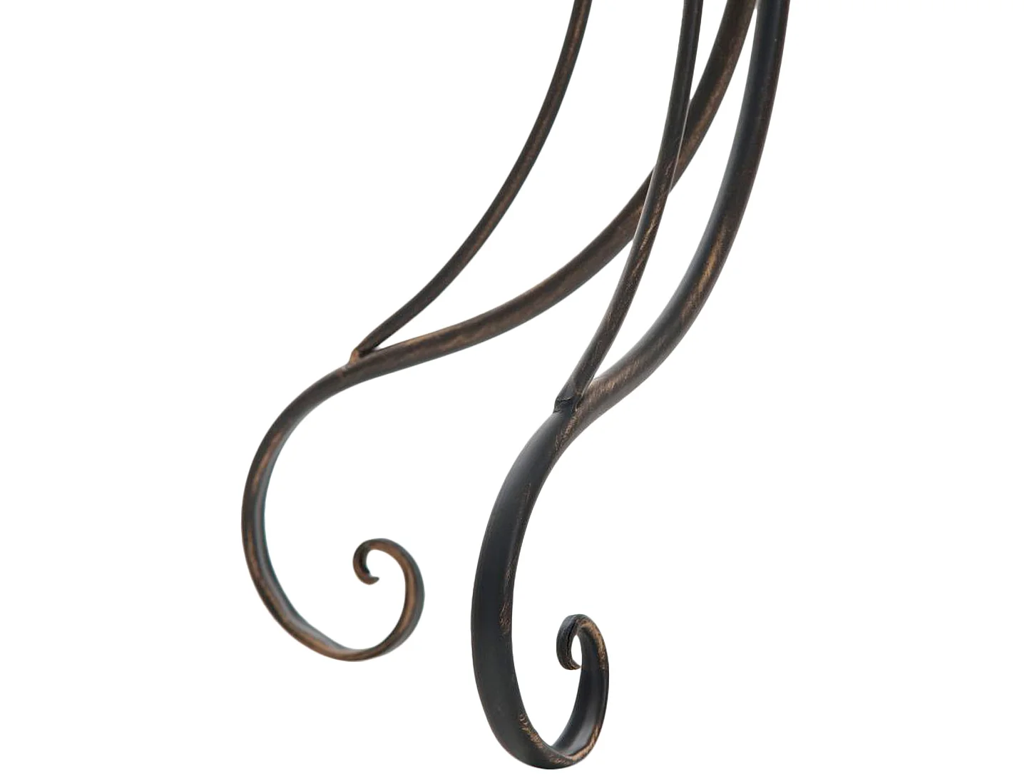 Table d'appoint de jardin - rond Ø 70 cm - Métal - Bronze - Hari