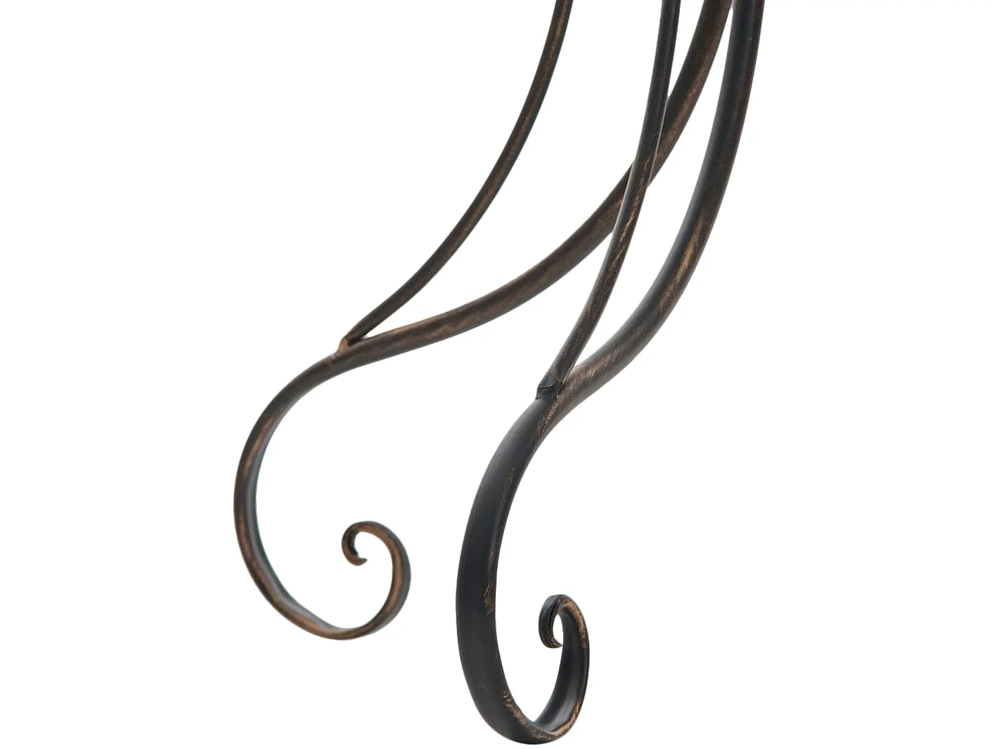 Table d'appoint de jardin - rond Ø 70 cm - Métal - Bronze - Hari