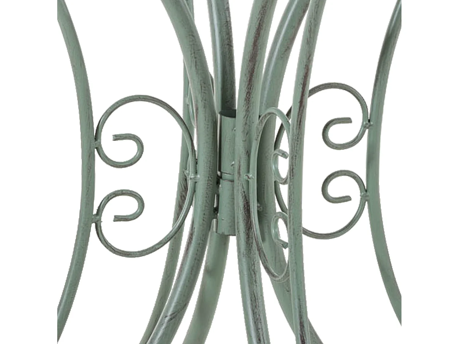 Table d'appoint de jardin - rond Ø 70 cm - Métal - Vert antique - Hari