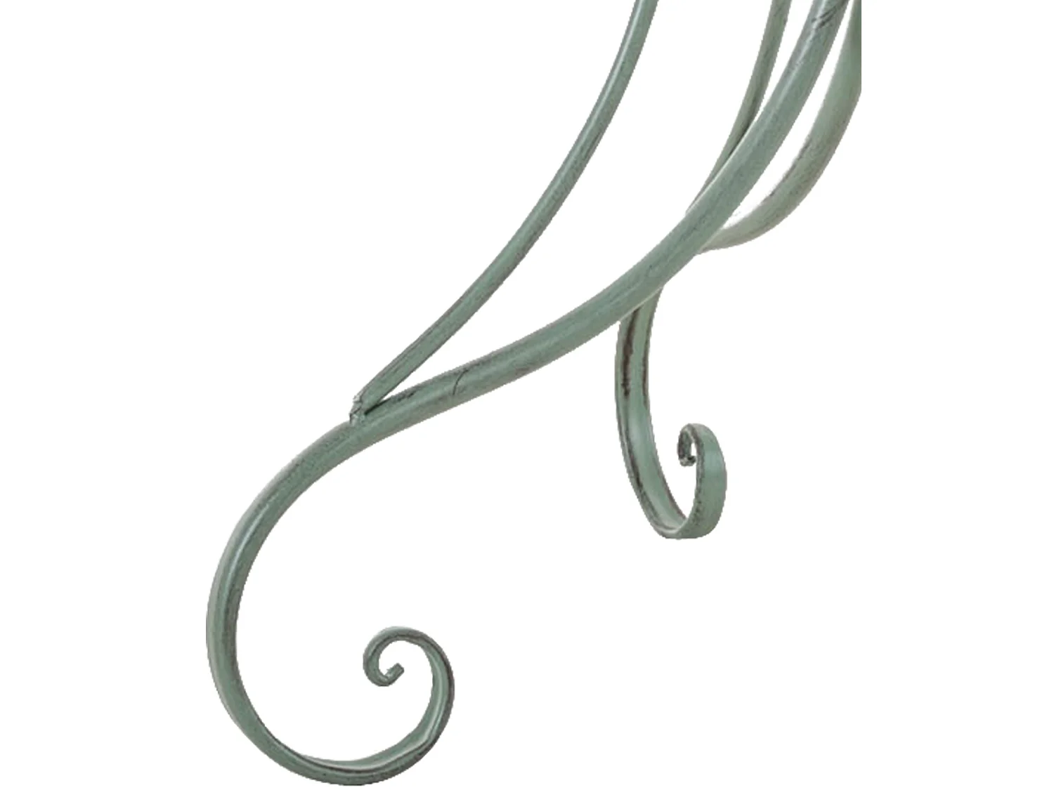 Table d'appoint de jardin - rond Ø 70 cm - Métal - Vert antique - Hari