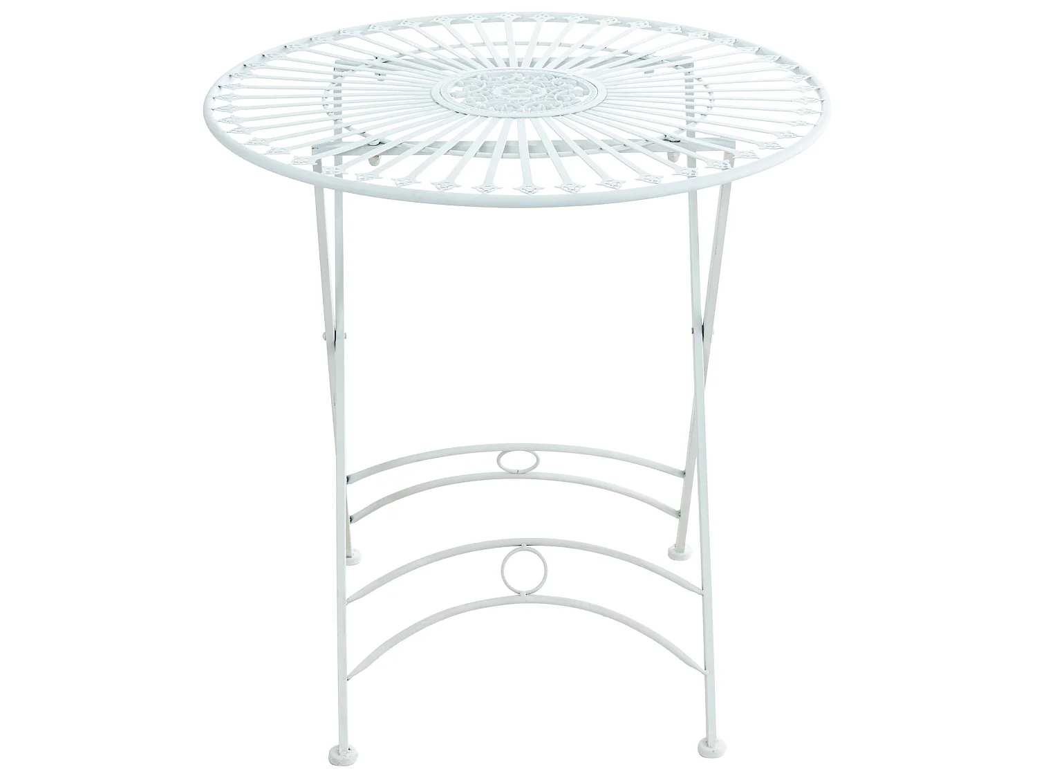 Bijzettafel tuin - rund - Metalen - Blanc - Tegal