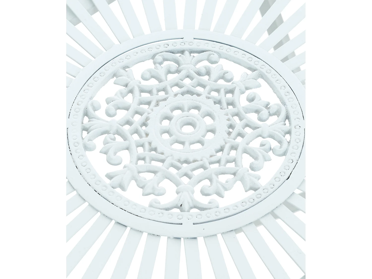 Bijzettafel tuin - rund - Metalen - Blanc - Tegal