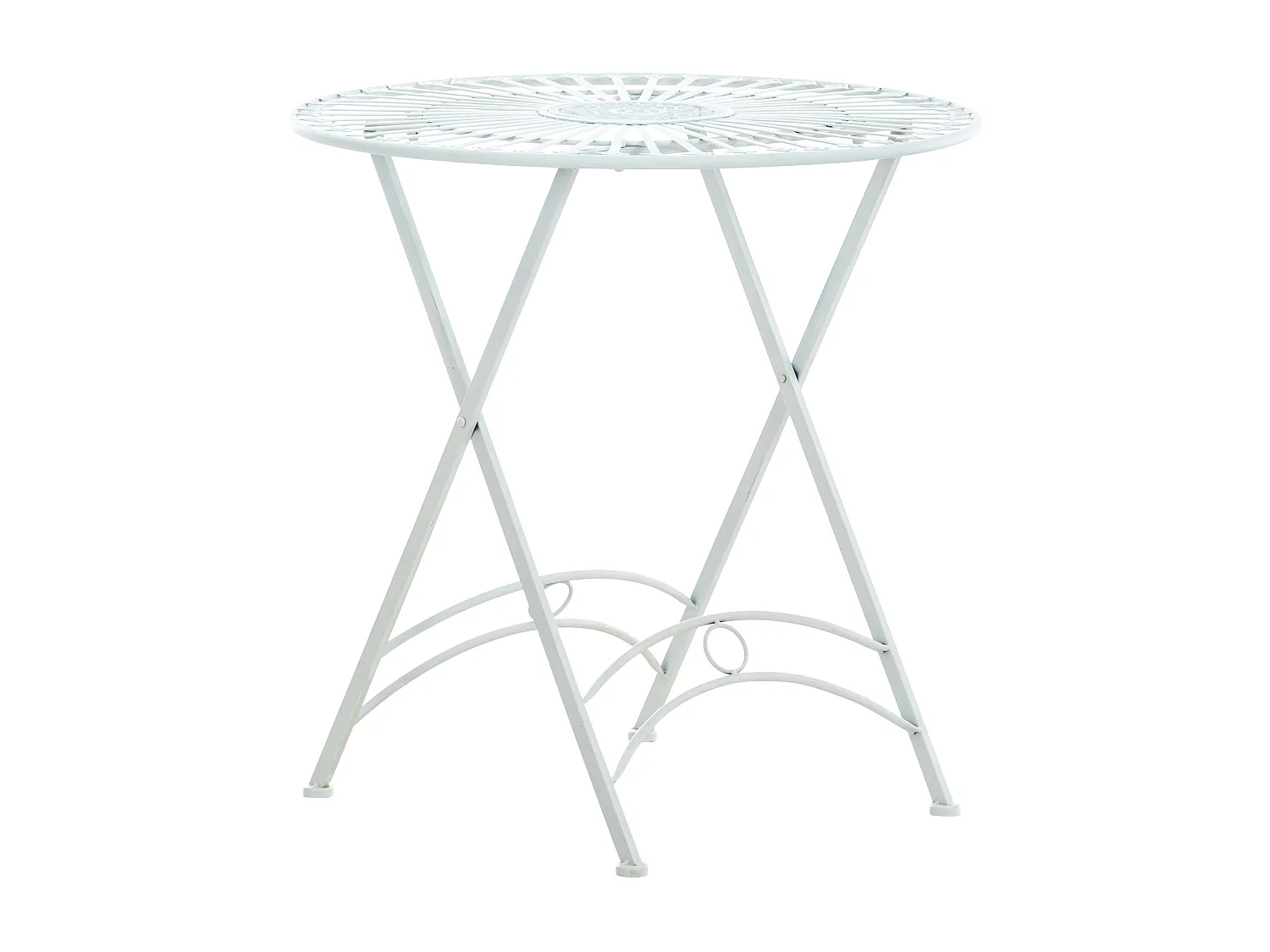 Bijzettafel tuin - rund - Metalen - Blanc - Tegal