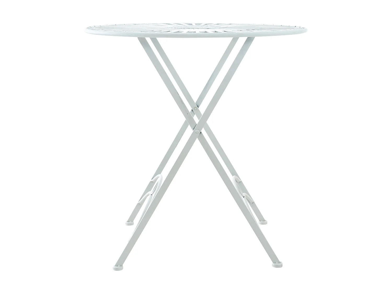 Bijzettafel tuin - rund - Metalen - Blanc - Tegal