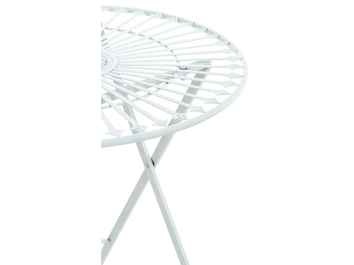 Bijzettafel tuin - rund - Metalen - Blanc - Tegal