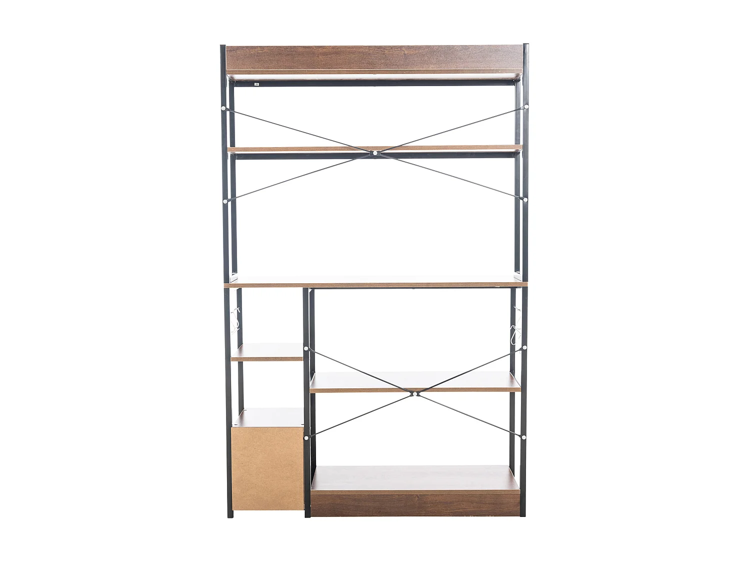 Keukenrek - Hout - 100 x 30 x 156cm - walnoot - Fehring