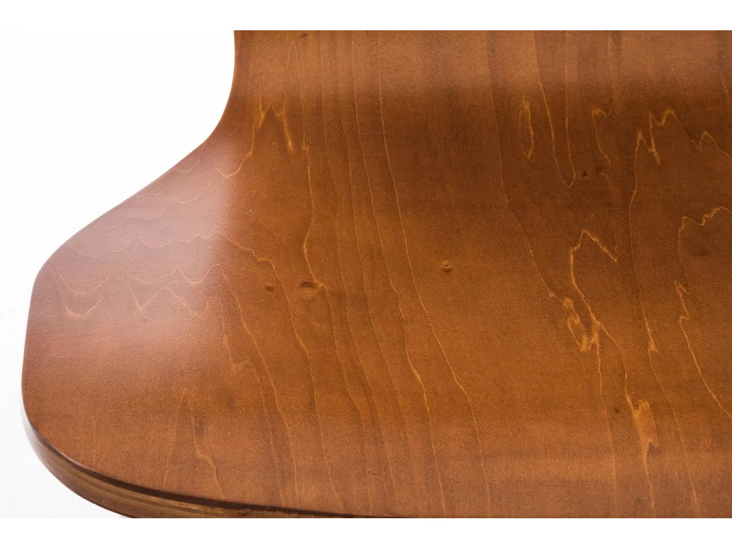 Lot de 8  Chaise de conférence - Bois & Blanc - Marron - Aaron