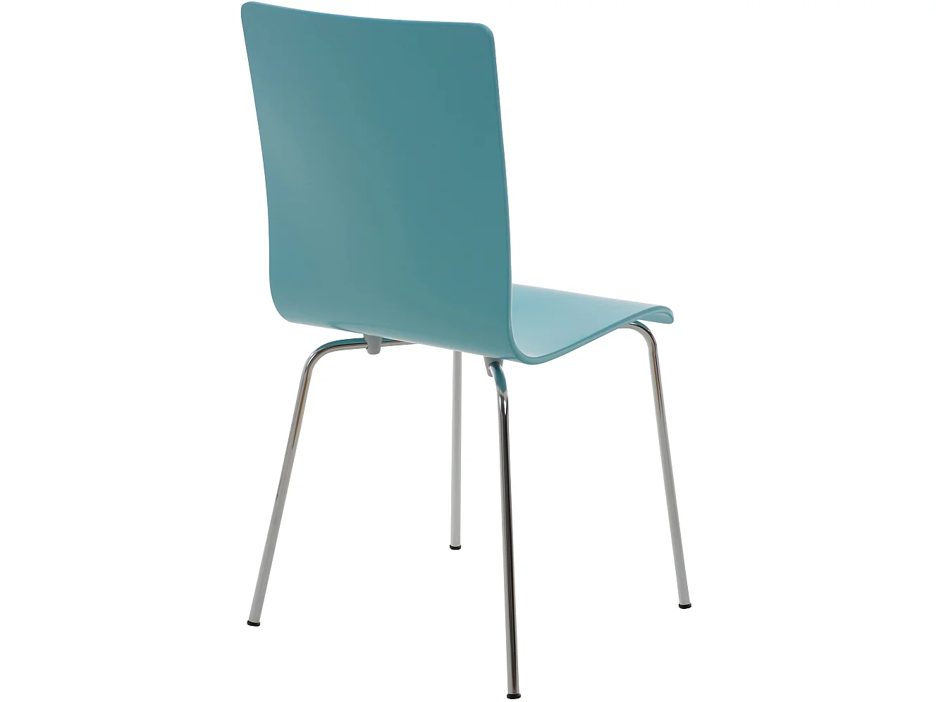 Lot de 4  Chaise de conférence - Bois - Bleu clair - PEPE
