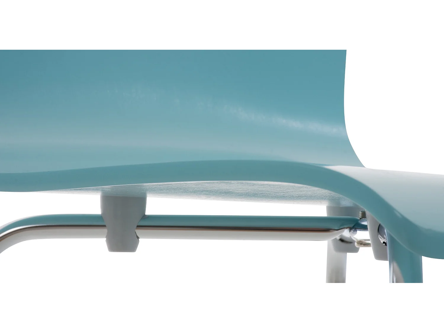 Lot de 4  Chaise de conférence - Bois - Bleu clair - PEPE