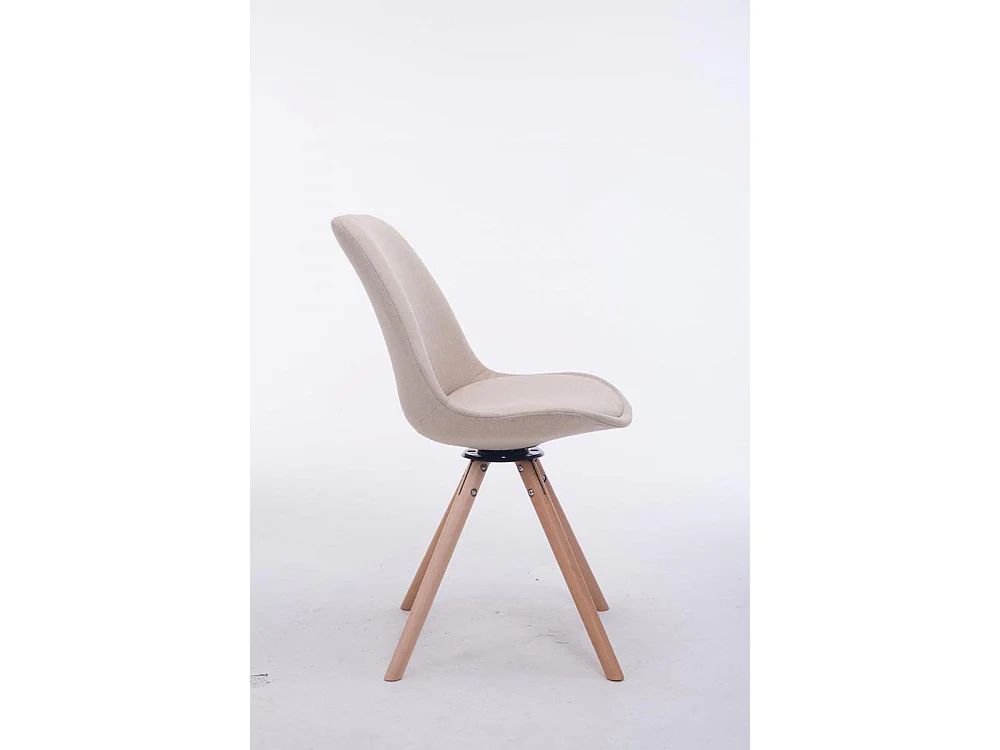 Conferentiestoelen - Stof & Hout - creme - Troyes