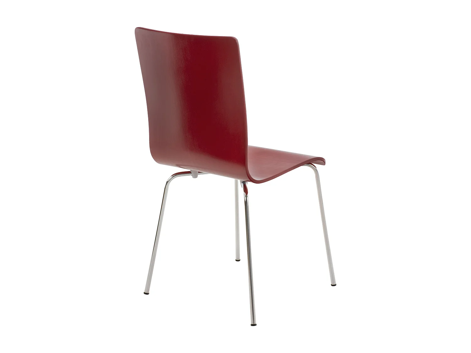 Lot de 4  Chaise de conférence - Bois & Antique - Rouge - PEPE