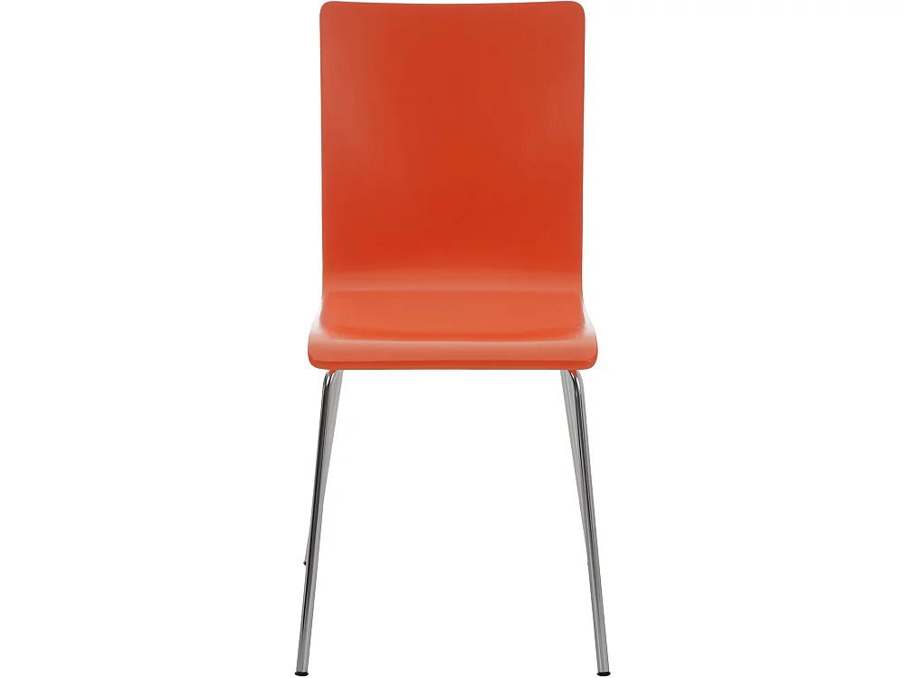 Lot de 8  Chaise de conférence - Bois & Nature - Orange - PEPE
