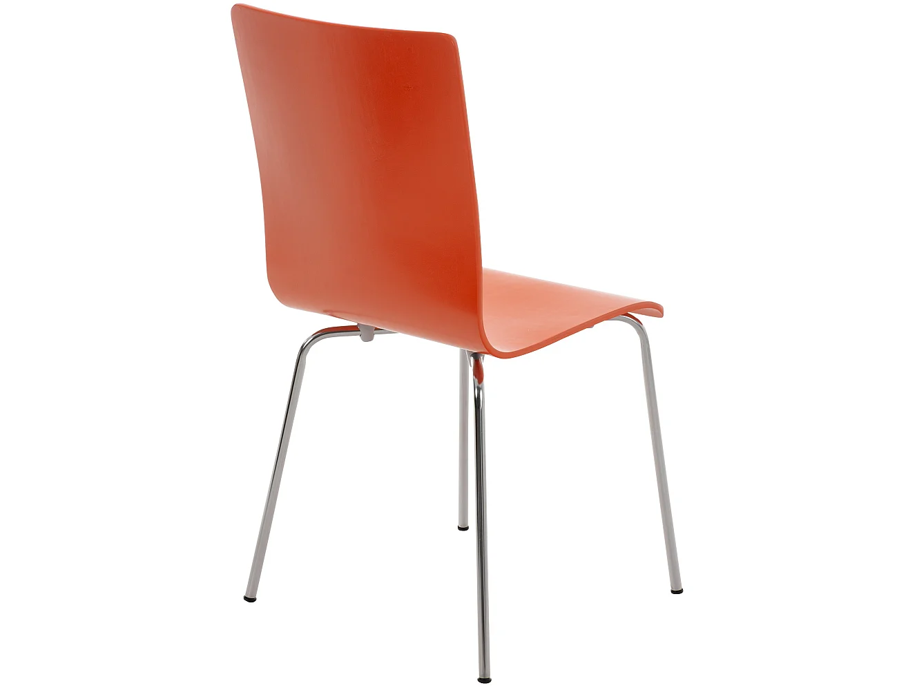 Lot de 8  Chaise de conférence - Bois & Nature - Orange - PEPE