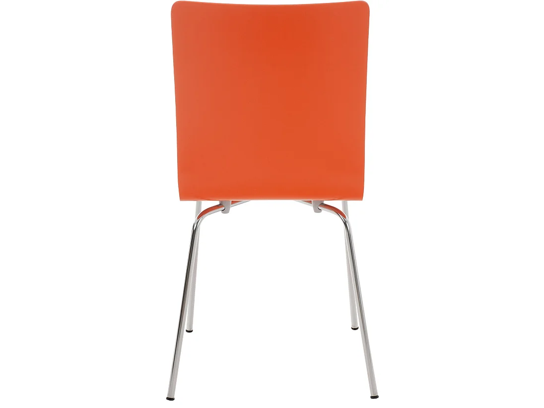 Lot de 8  Chaise de conférence - Bois & Nature - Orange - PEPE
