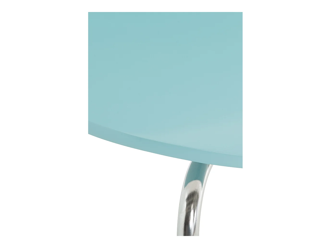 Lot de 8  Chaise de conférence - Bois - Bleu clair - DIEGO