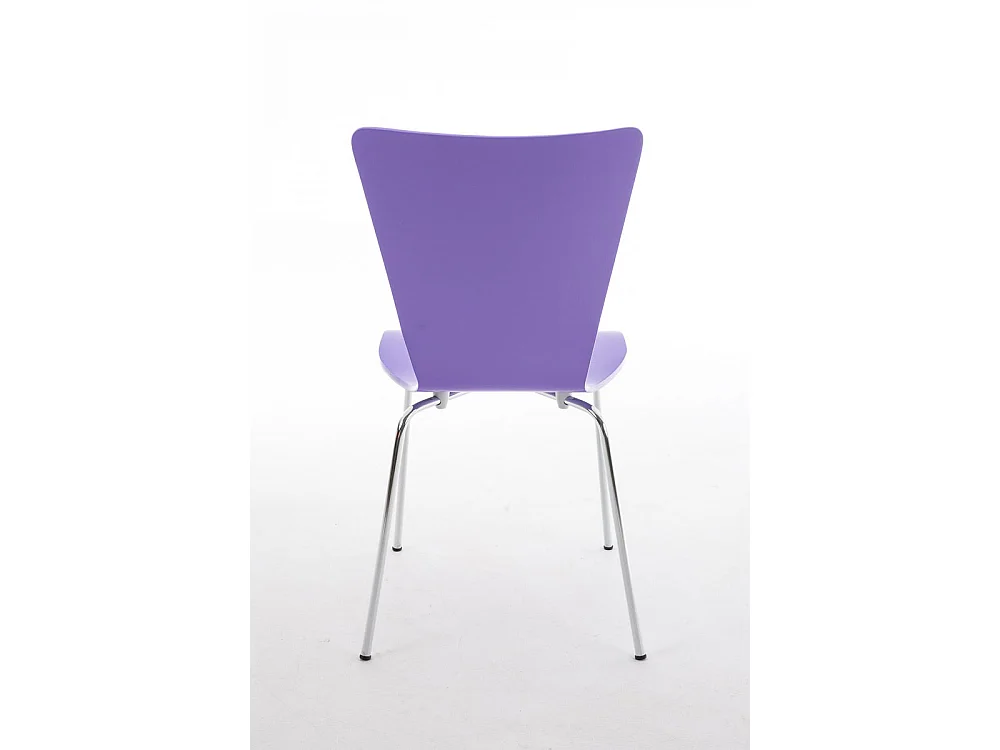 Set di 2  Sedie da conferenza - Legno & Metallo in look cromato - viola - Aaron