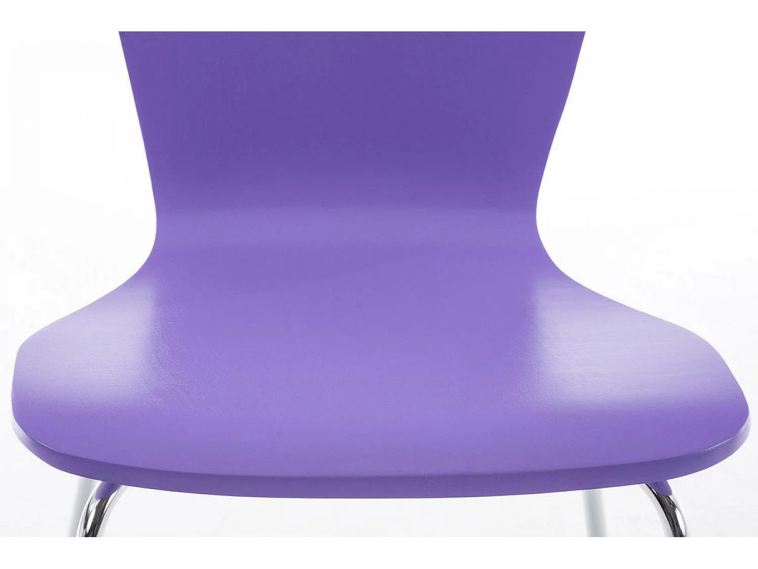 Set di 2  Sedie da conferenza - Legno & Metallo in look cromato - viola - Aaron