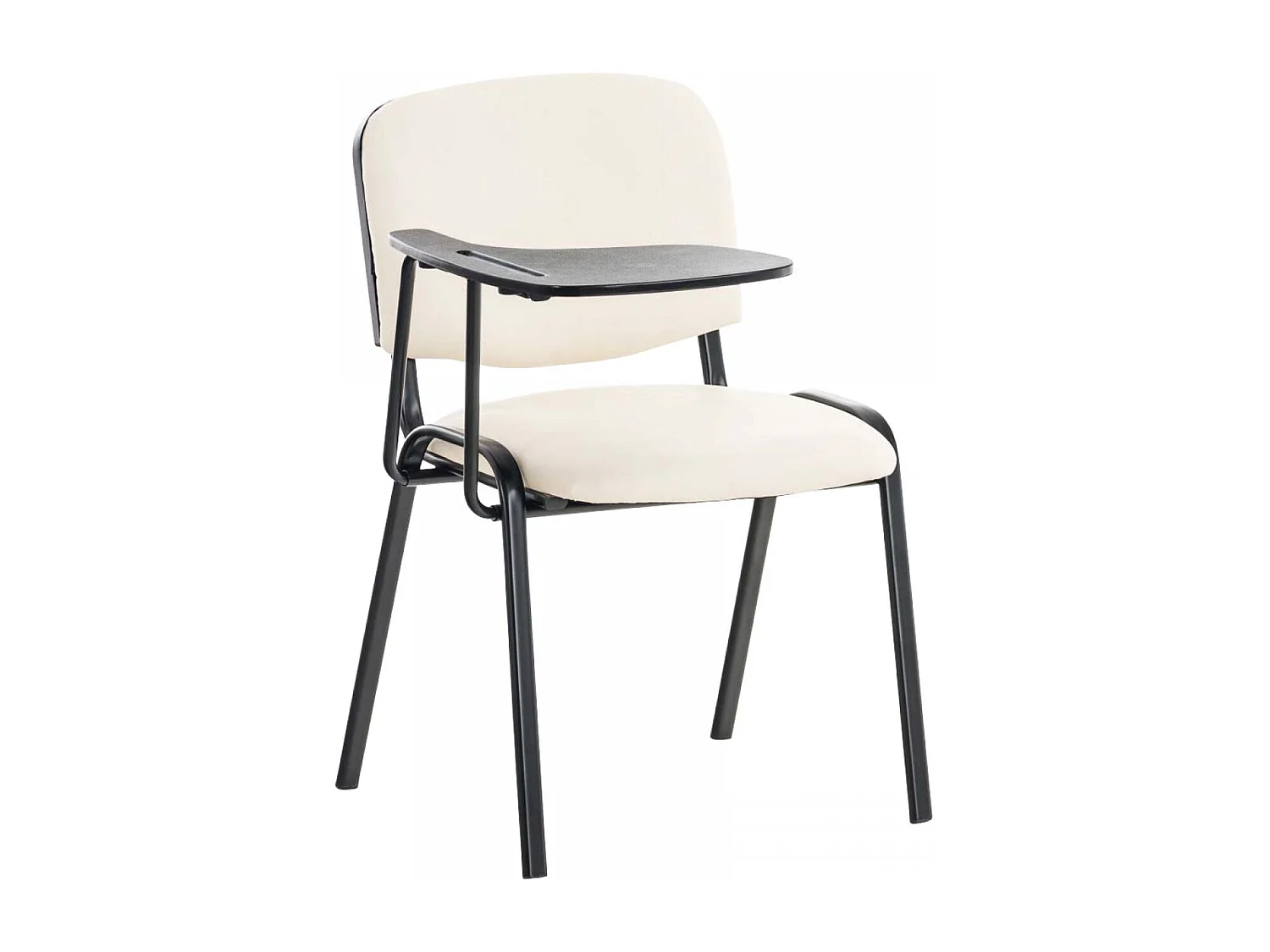 Chaise de conférence - Similicuir - Crème - Ken