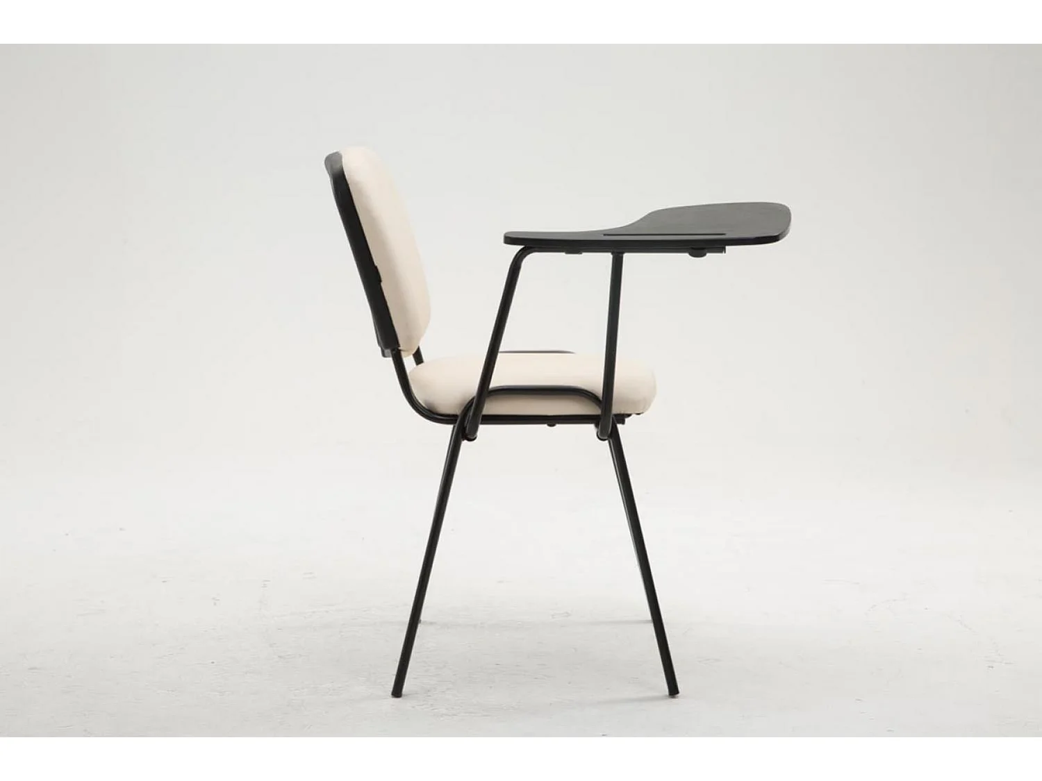 Chaise de conférence - Similicuir - Crème - Ken