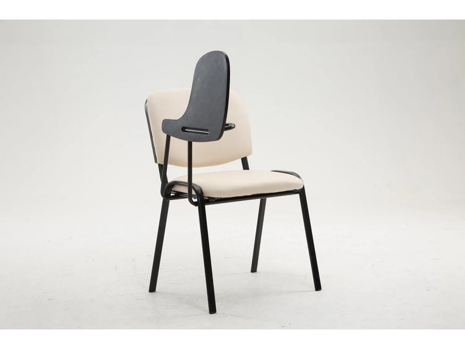 Chaise de conférence - Similicuir - Crème - Ken