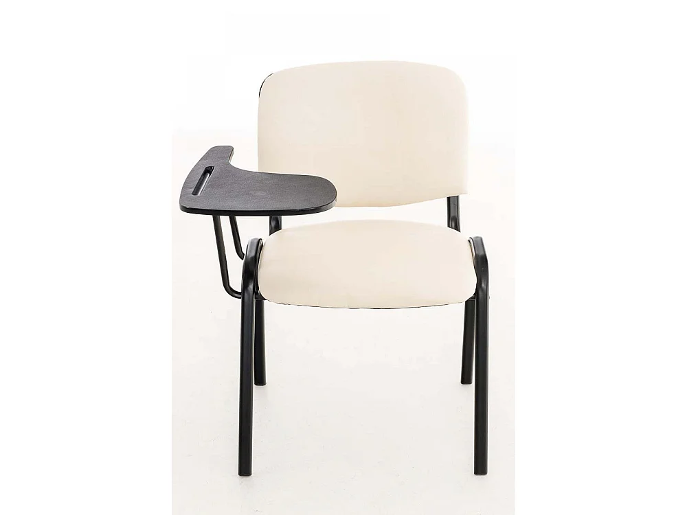 Chaise de conférence - Similicuir - Crème - Ken