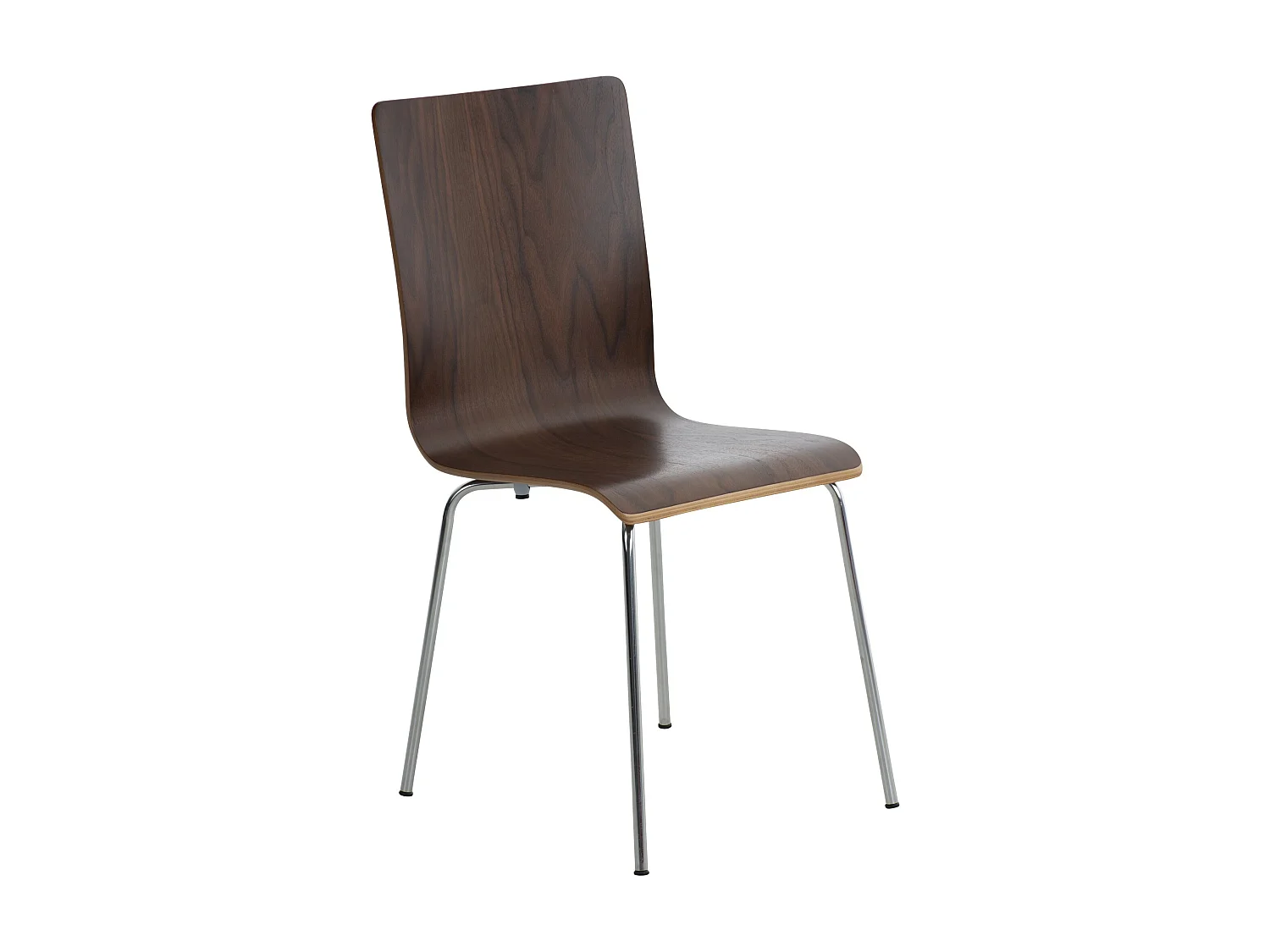 Conferentiestoelen - Hout & wit - walnoot - Pepe