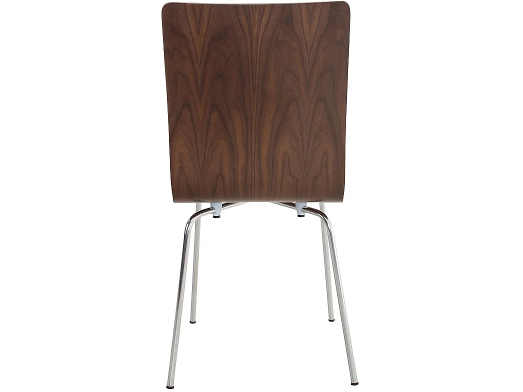 Conferentiestoelen - Hout & wit - walnoot - Pepe