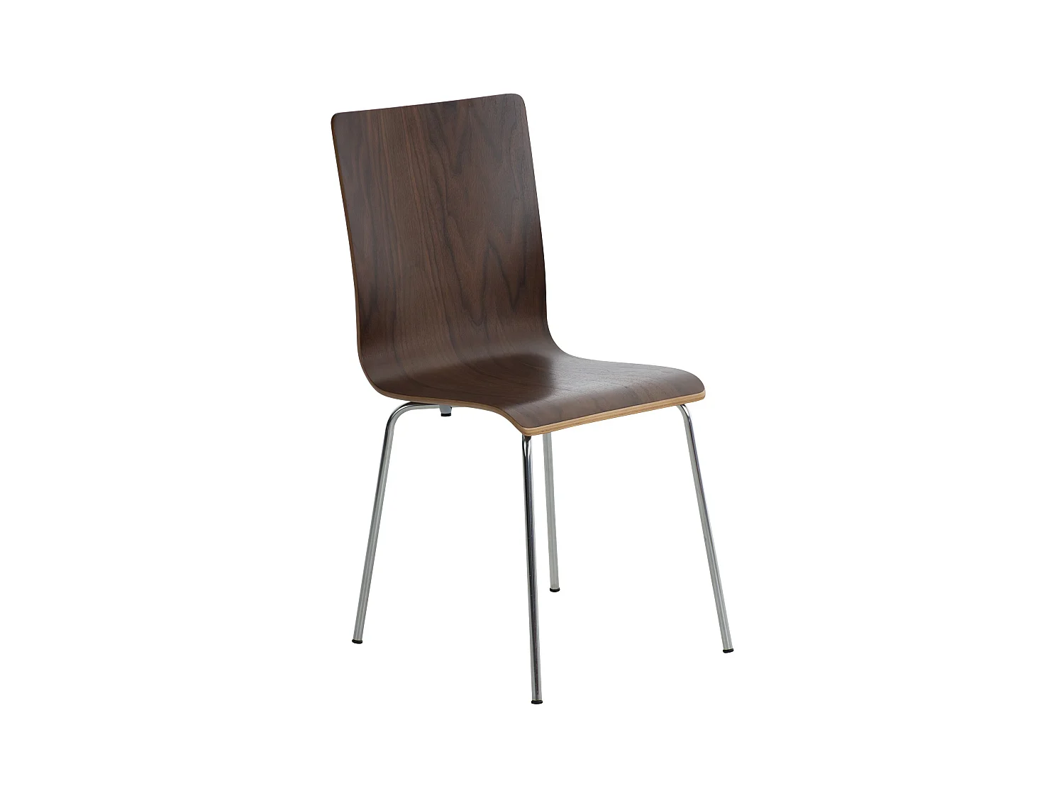 Chaise de conférence - Bois & Blanc - Noyer - Pepe