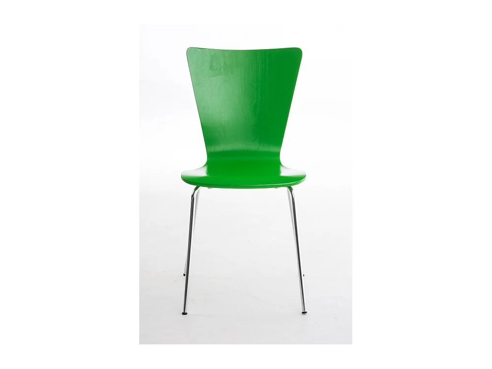 Lot de 4  Chaise de conférence - Bois & Nature - Vert - Aaron