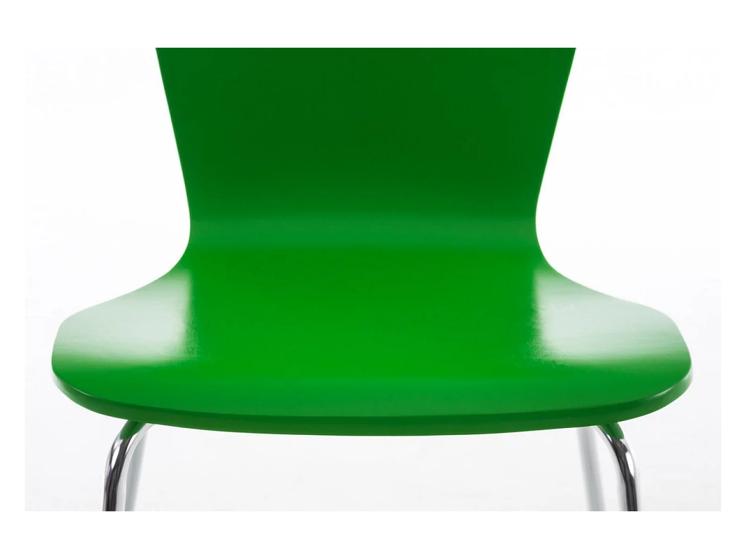 Lot de 4  Chaise de conférence - Bois & Nature - Vert - Aaron