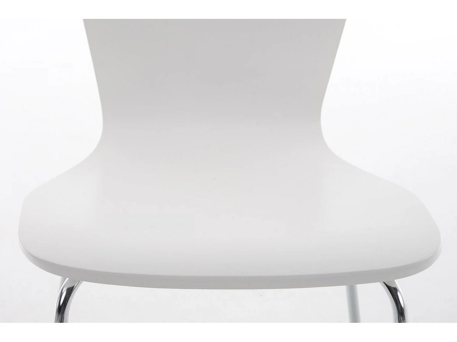 Lot de 16  Chaise de conférence - Bois & Blanc - Blanc - Aaron