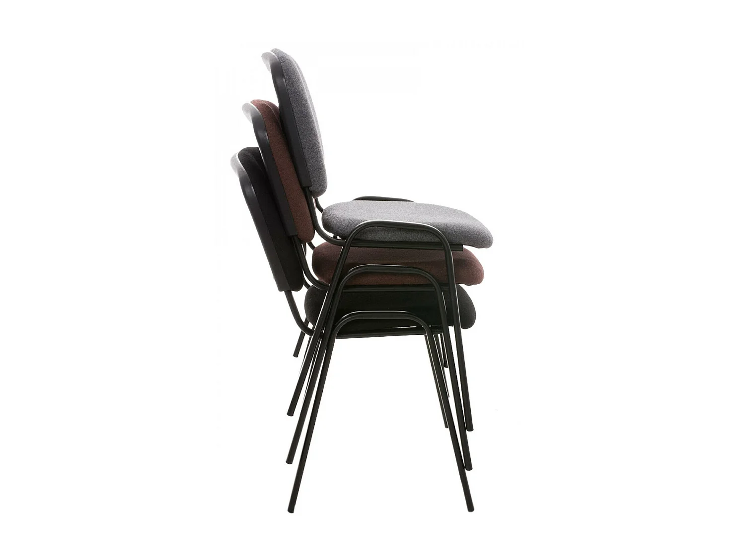 Lot de 12  Chaise de conférence - Tissu & Métal - Vert - Ken