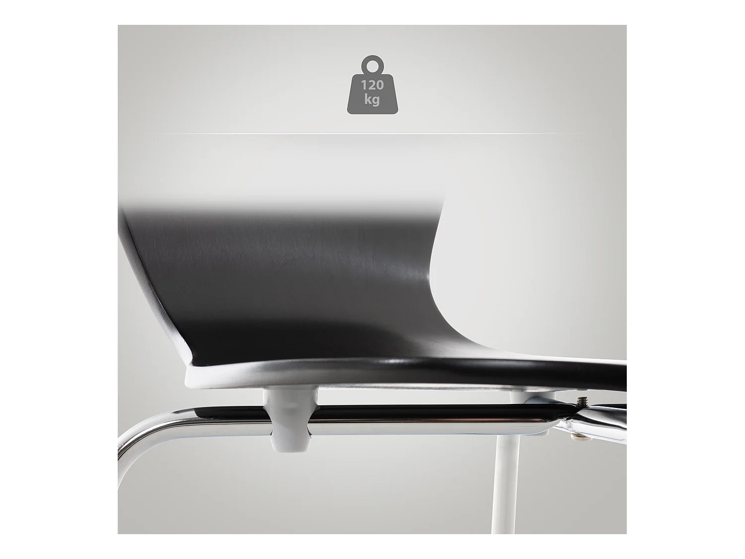 Chaise de conférence - Bois - Noir - Calisto