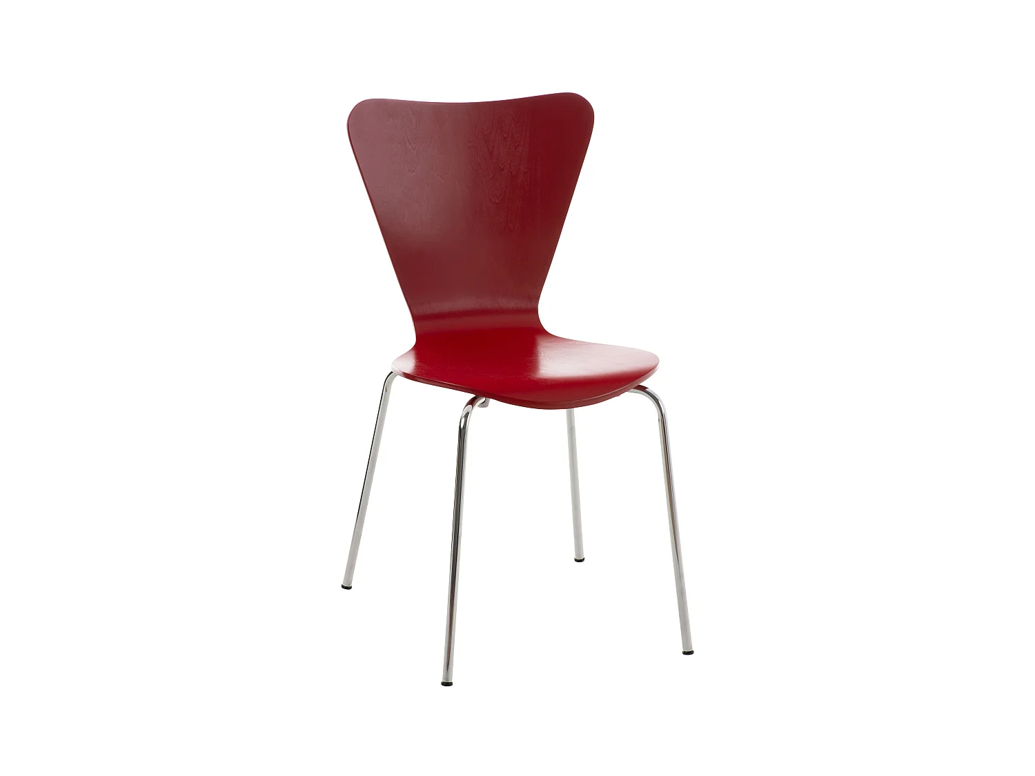 Chaise de conférence - Bois - Rouge - Calisto