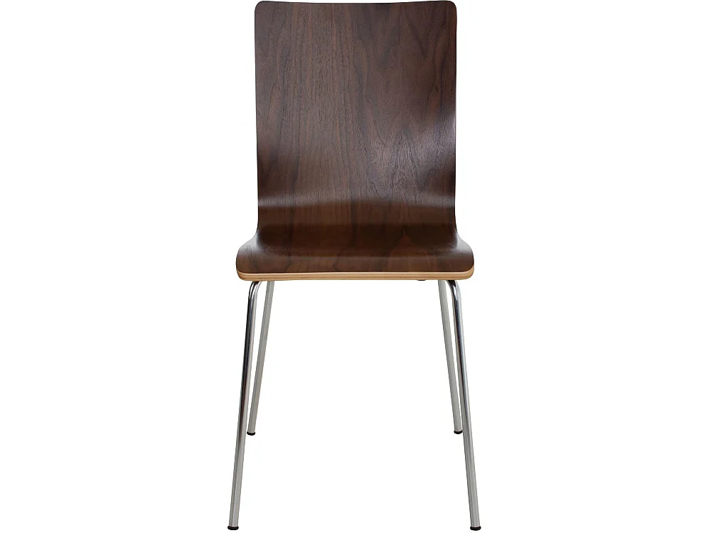 Lot de 4  Chaise de conférence - Bois & Nature - Noyer - PEPE