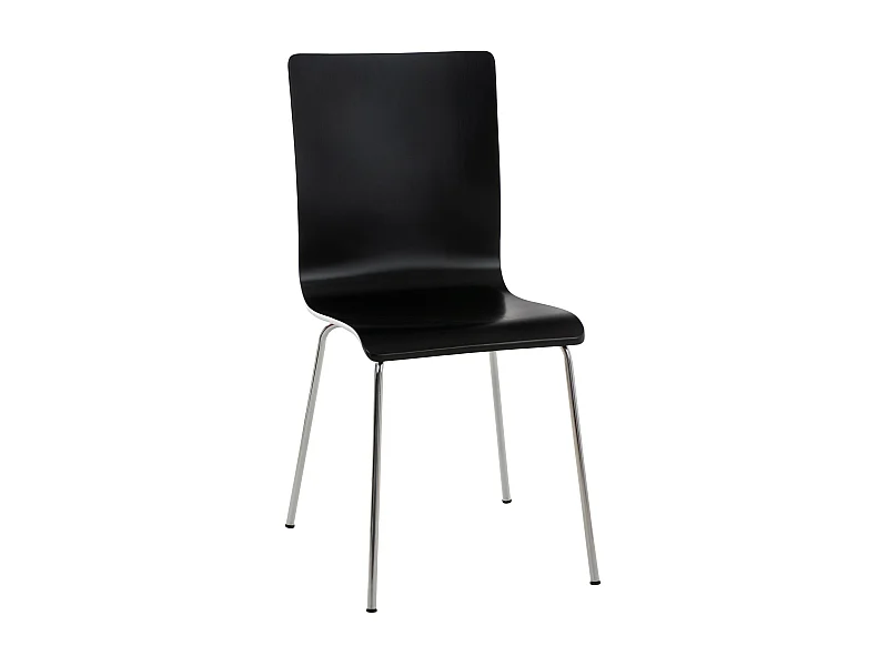 Chaise de conférence - Bois - Noir - Pepe