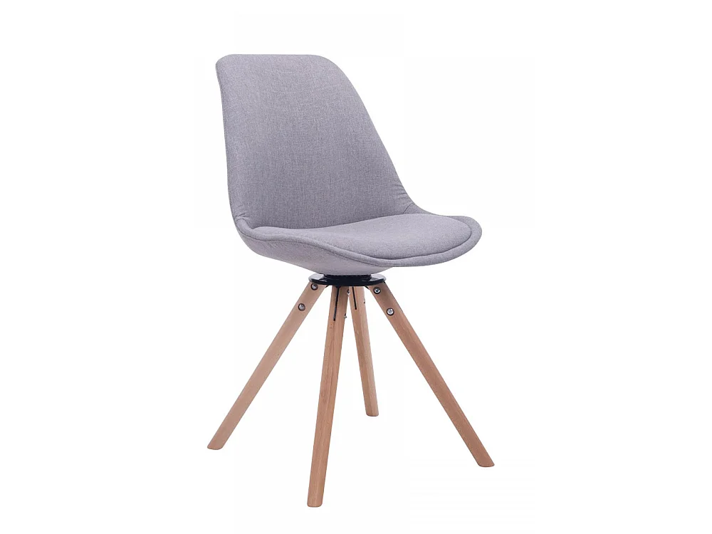 Chaise de conférence - Tissu & Bois - Gris - Troyes